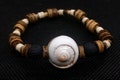 Seashell Volcanic Lava Stone Aromatherapy Conch Shell Coconut Stretch Bracelet product logo