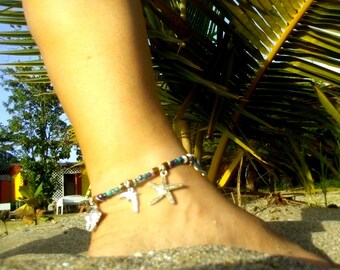 Sea Life Charm Ankle Bracelet