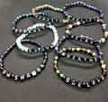 Inspiration Bracelets - Beaded Stretch Bracelets - Coconut Shell/Czech Glass - Mindfulness - Mantra product logo