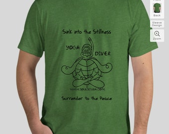 Yoga Diver Organic Eco-Friendly Unisex T-Shirt