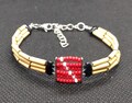 Scuba Diving Flag Multi-Strand Bamboo and Glass Adjustable Clasp Bracelet product logo