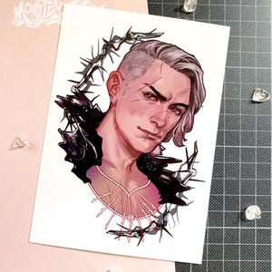 Abdirak Baldur's Gate 3 Cyber Sigil Art Print