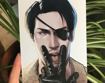 Majima Goro RUDE Postcard Print