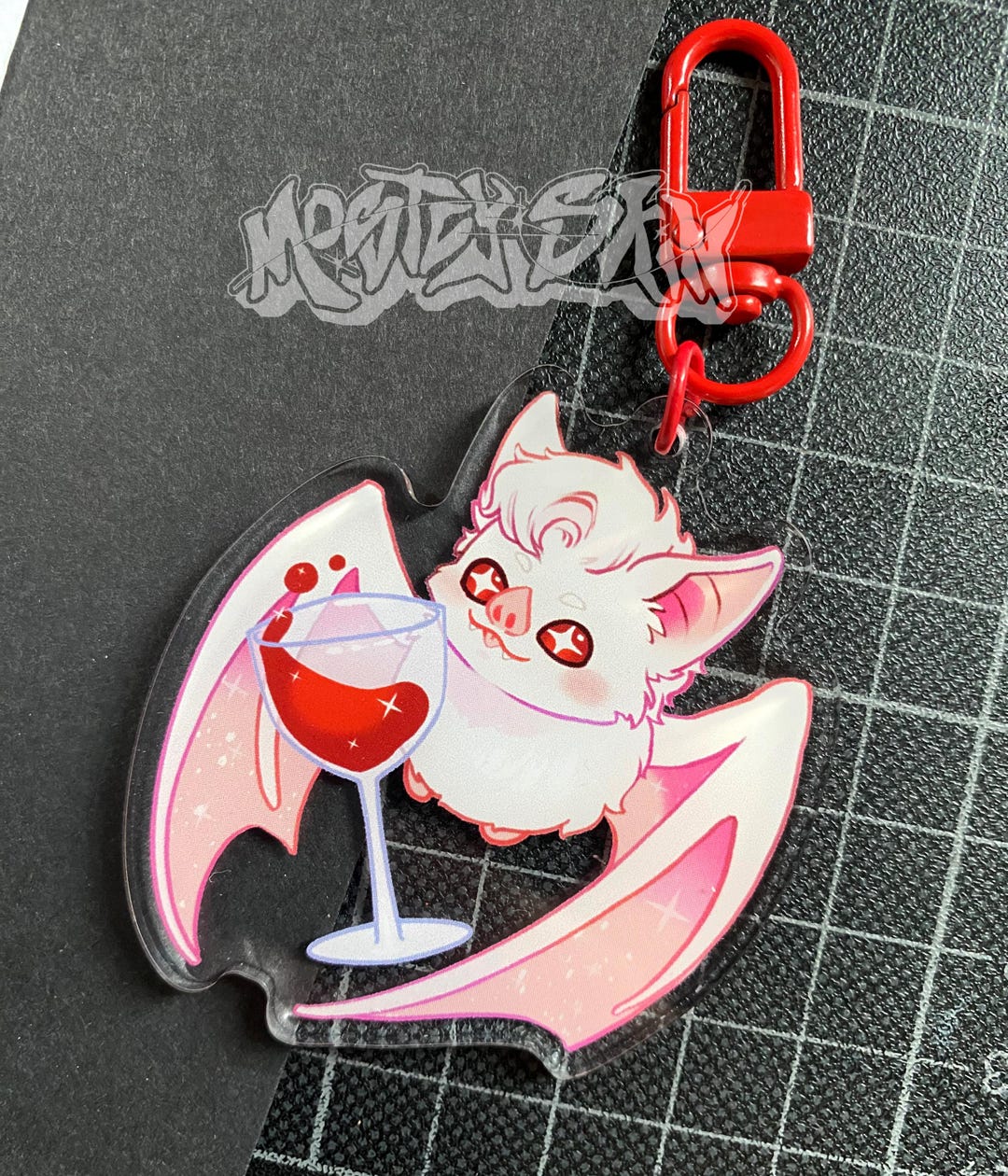 Astarion Baldur's Gate 3 Batstarion Bat Acrylic Charm Keychain - Etsy