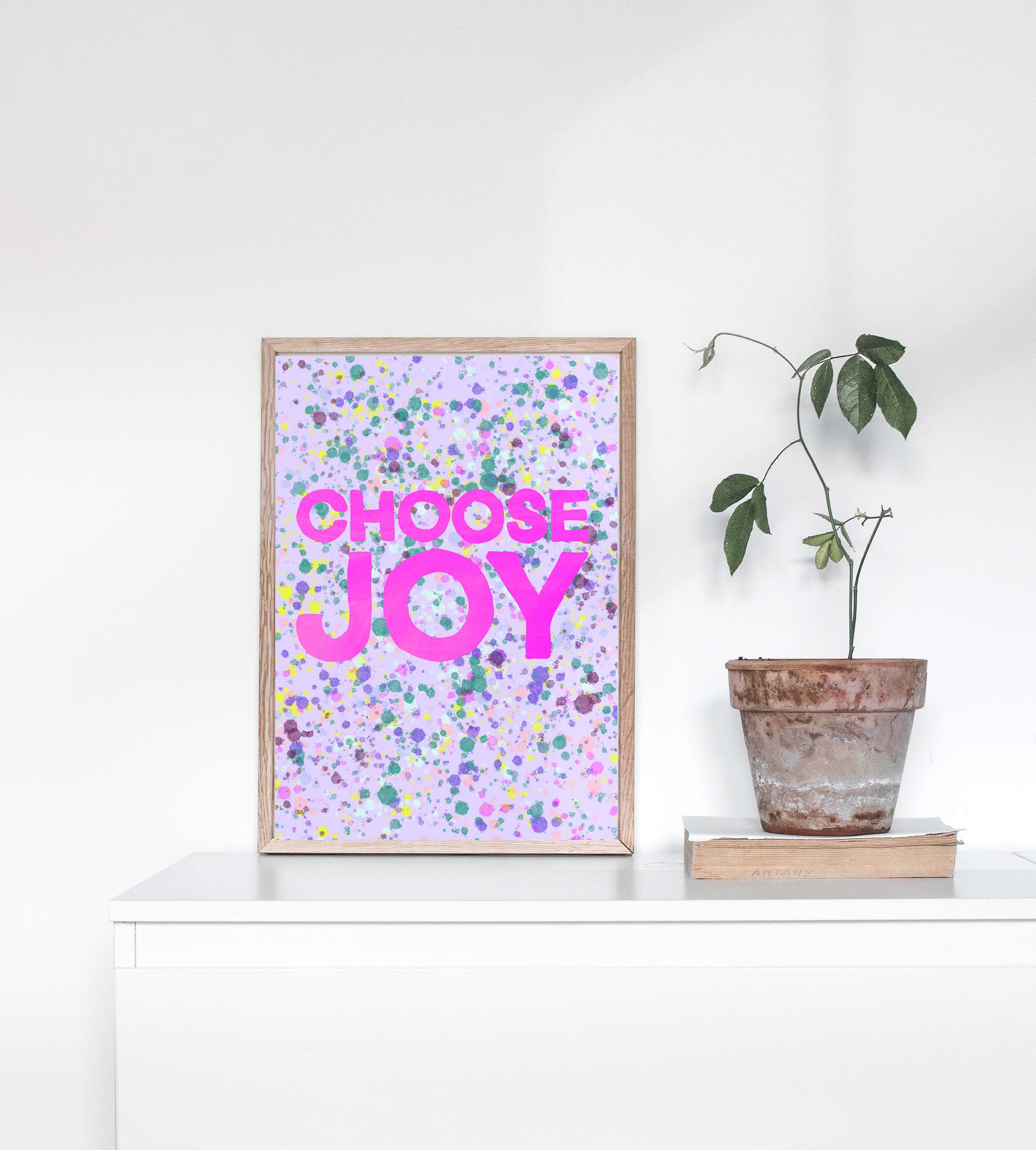 Choose Joy Wall Art, Digital Download, Self Care Gift, Affirmation Wall ...