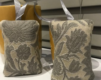 dried lavender elegant jacquard pouches