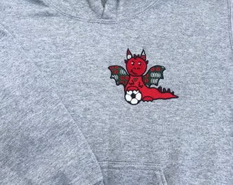 Children's Hoody with a Dragon and football motif