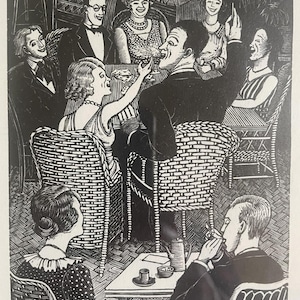 Tirzah Garwood (Ravilious) - The Big Man - 1930 Framed Woodcut