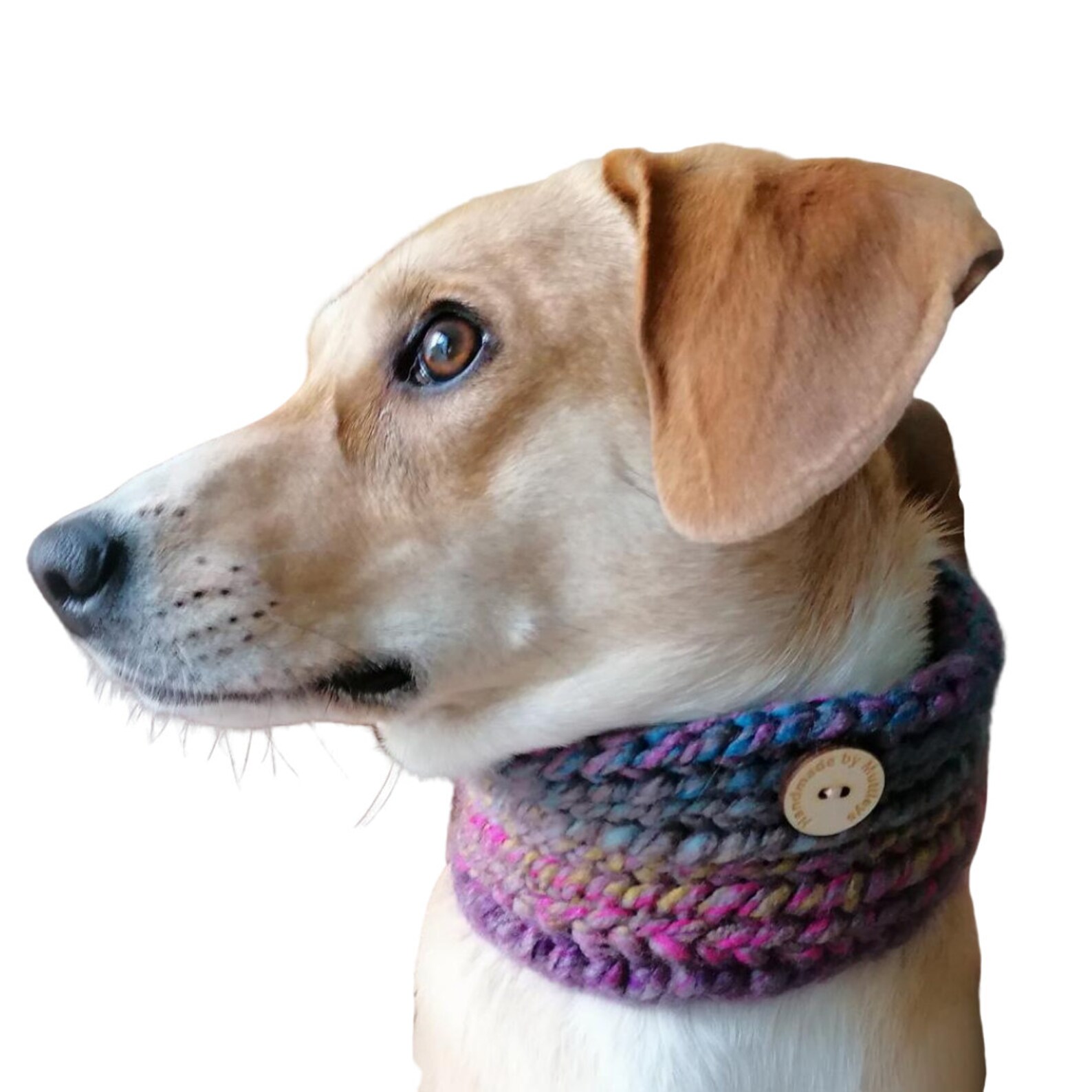 Dog Snood Dog Neck Warmer in Chunky Yarn Hand Crocheted in Etsy