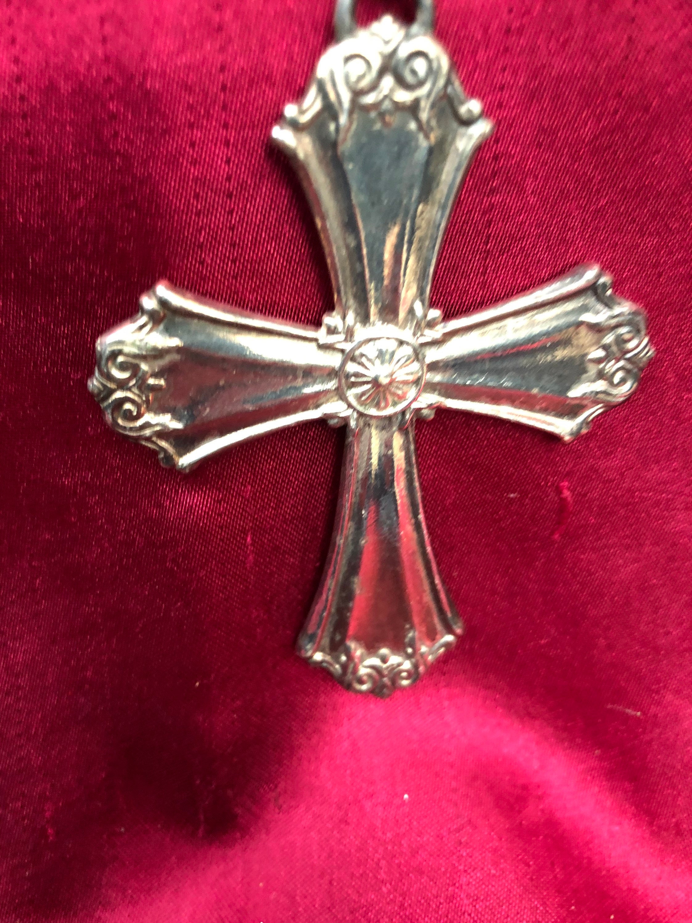 Reed & Barton Christmas Cross Ornament Etsy