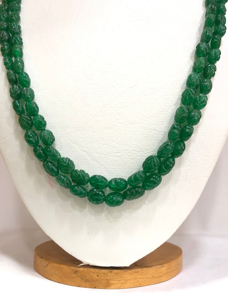 Beryl Emerald Craft Oval Shape Beads | Etsy