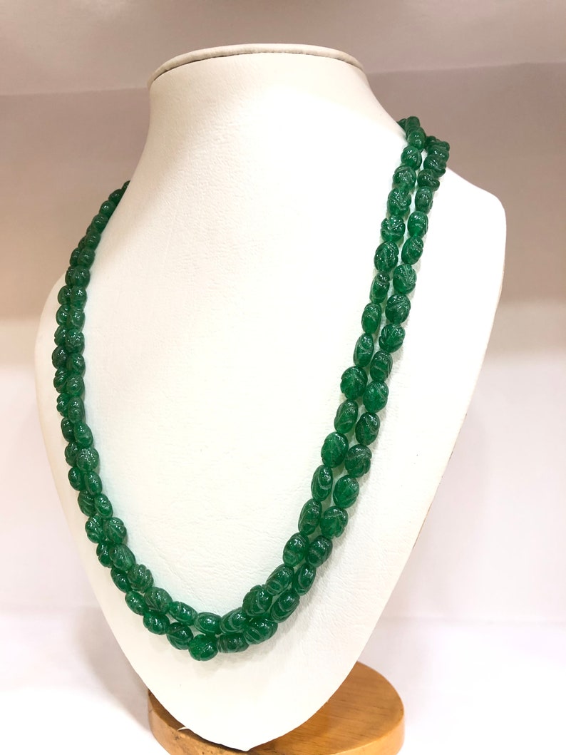 Beryl Emerald Craft Oval Shape Beads