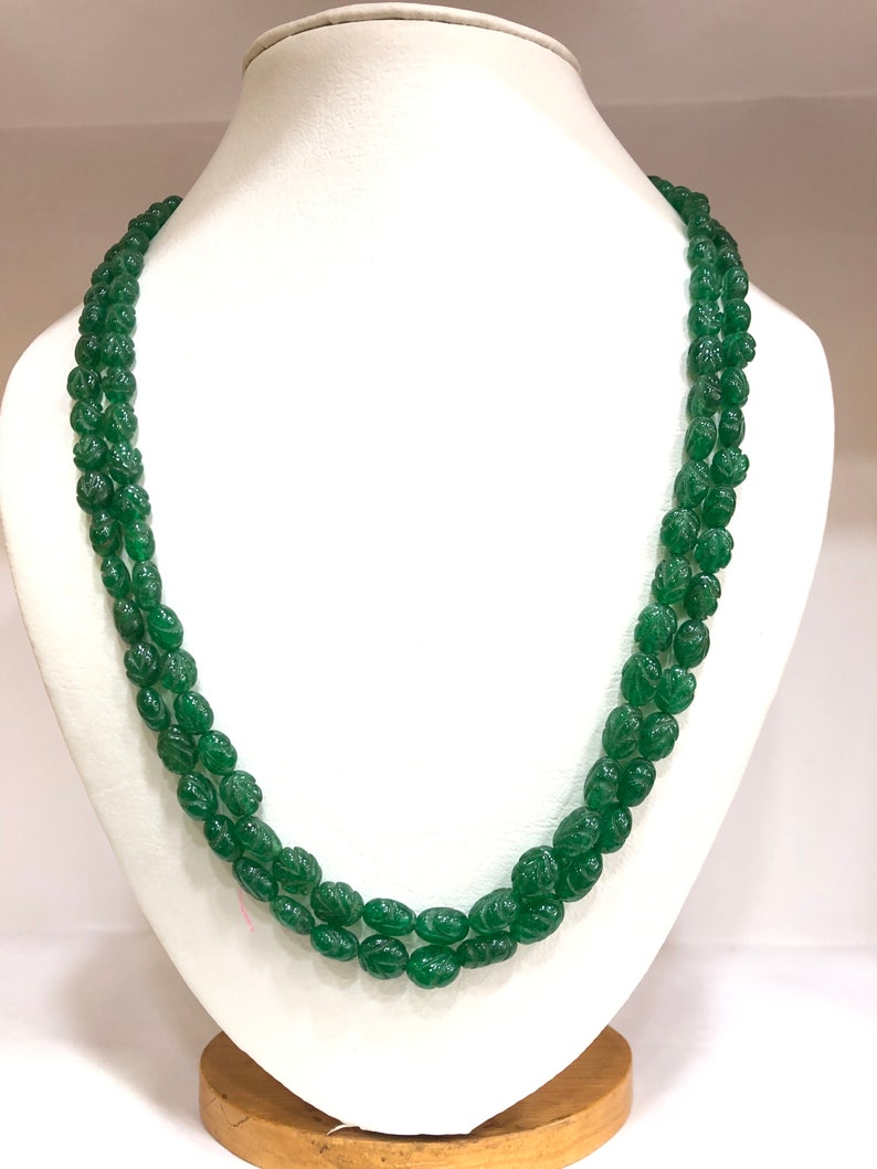 Beryl Emerald Craft Oval Shape Beads