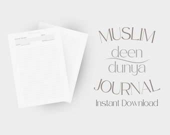 Muslim Journal Daily Dua Journal Salah Tracker Goodnotes Digital Journal Notebook Digital Diary Instant Download Islamic Journal Template