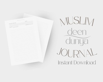 Muslim Journal Daily Dua Journal Salah Tracker Goodnotes Digital Journal Notebook Digital Diary Instant Download Islamic Journal Template