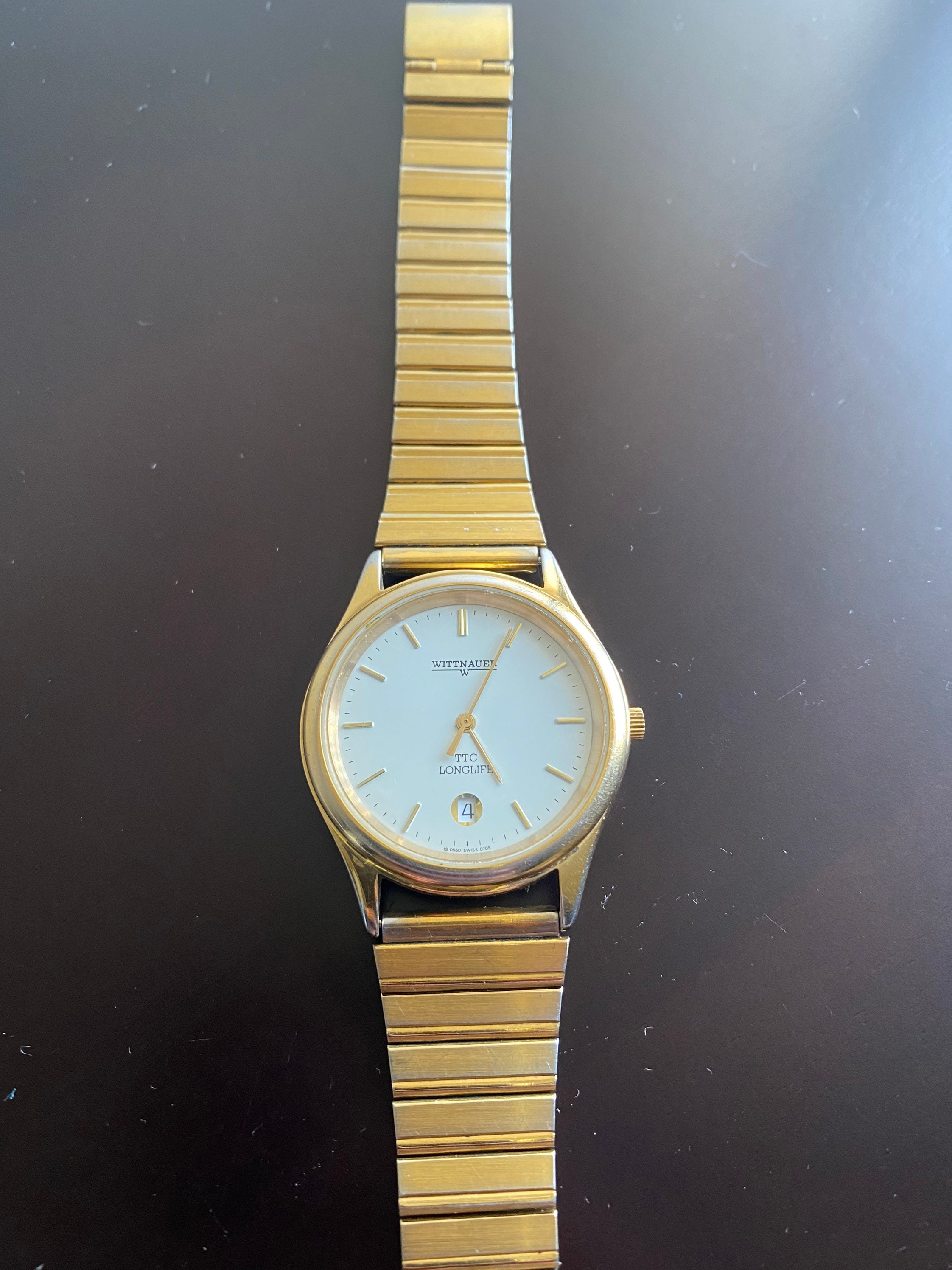 Vintage Wittnauer TTC Long Life Mens GP Quartz Watch Etsy