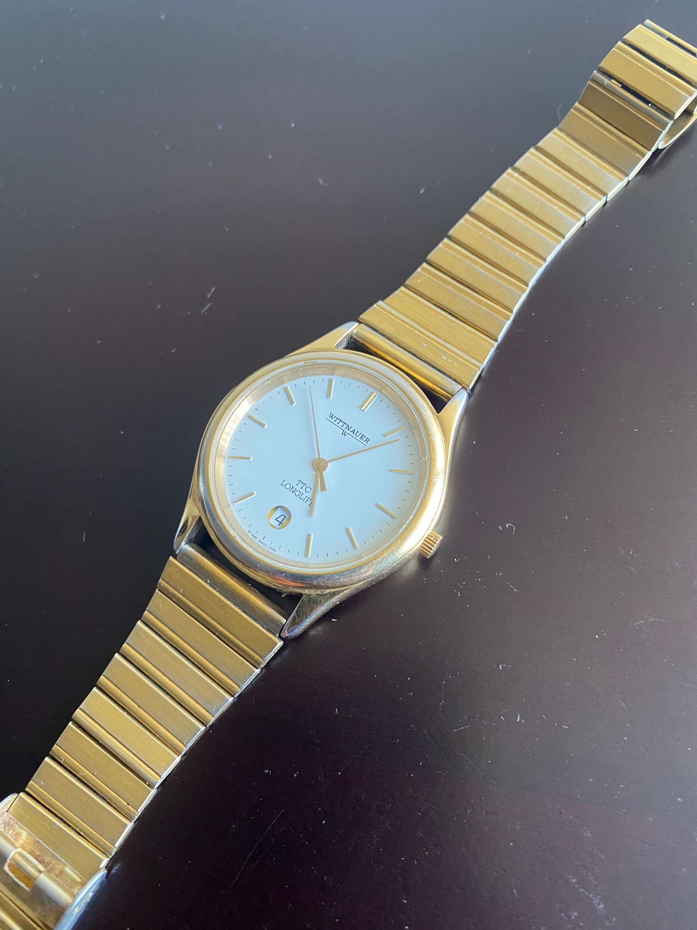 Vintage Wittnauer TTC Long Life Mens GP Quartz Watch Etsy