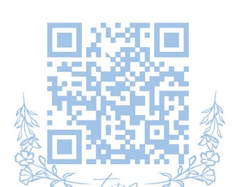 Wedding Invitation QR Code I Pick your Wedding Color and Link to Your Wedding Website I Use on your DIY wedding invitations
