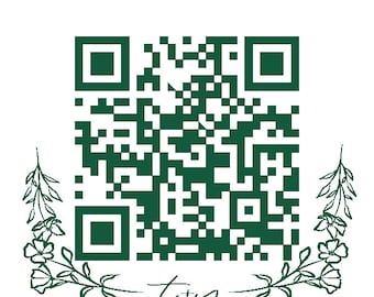 Wedding Invitation QR Code I Pick your Wedding Color and Link to Your Wedding Website I Use on your DIY wedding invitations