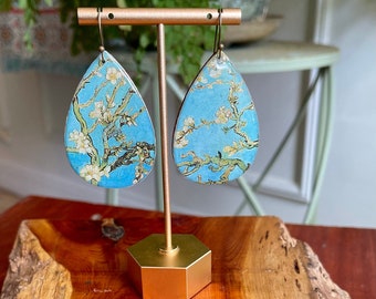 Orecchini a goccia ispirati a Van Gogh