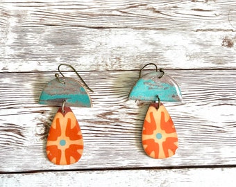 Orecchini multi stampa ispirati ai funghi