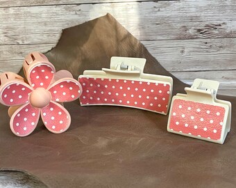 Fermagli per capelli in finta pelle