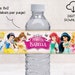 Princess Water Bottle Labels Water Labels Printable Template - Etsy