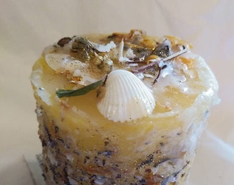 Oshun ochun orisha goddess candle fixed pillar candle vanilla honey scent