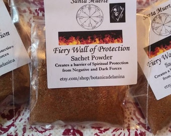 Fiery Wall of Protection Powder: Spiritual Barrier Sachet