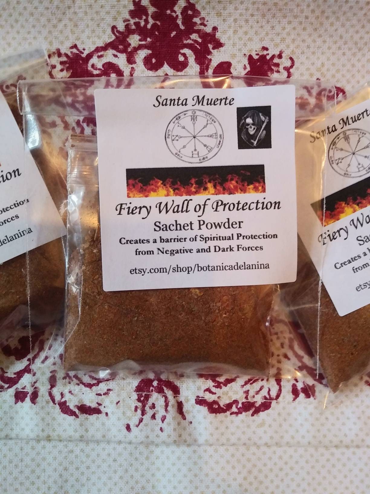 Fiery Wall Of Protection 6oz Soy Candle – Herbs & Essential Oils – Hoodoo Voodoo Wiccan Pagan Conjure Spell
