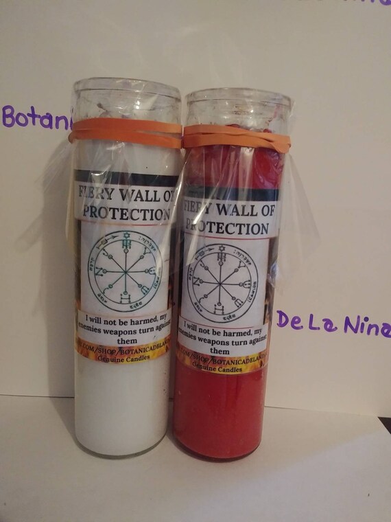 Fiery Wall of Protection Candle only candle Etsy