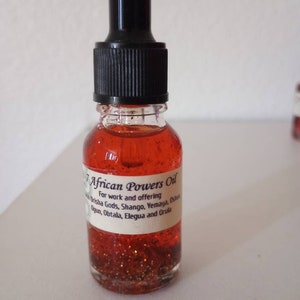 Seven African powers conjuring oil Siete potencias africanas conjurando aceite wicca pagan witchcraft voodoo