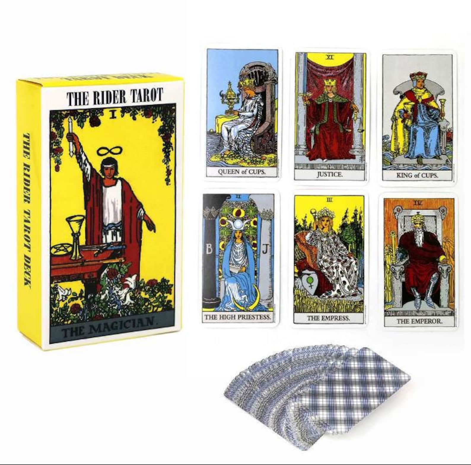 Tarot Raider Waite 78 Cards Standard Playing Card Divination - Etsy