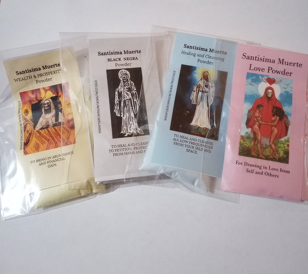 Santa Muerte Powerful Ritual Powders for Conjuring and Manifesting - Etsy