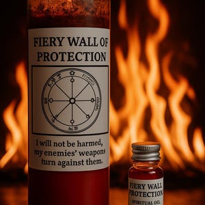 Fiery Wall of Protection Candle: Ritual to Reverse Hexes