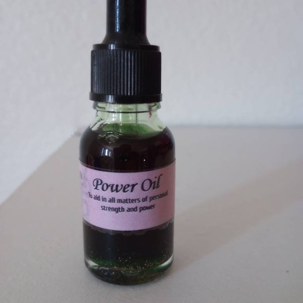 Power Conjuring Oil aceite de Poder para ritual wicca pagan witchcraft to aid in workings and personal power