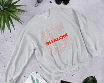 Red Ink Shalom Sweatshirt- Free US Shipping