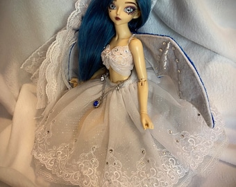 Crystal bat ensemble made to fit Minifee size BJD dolls MSD 1/4 BJD clothes~