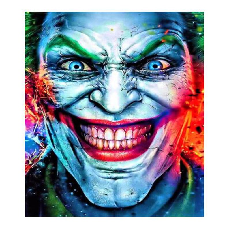 5D Diamond Painting Joker Diamond Mosaic The Dark Knight | Etsy