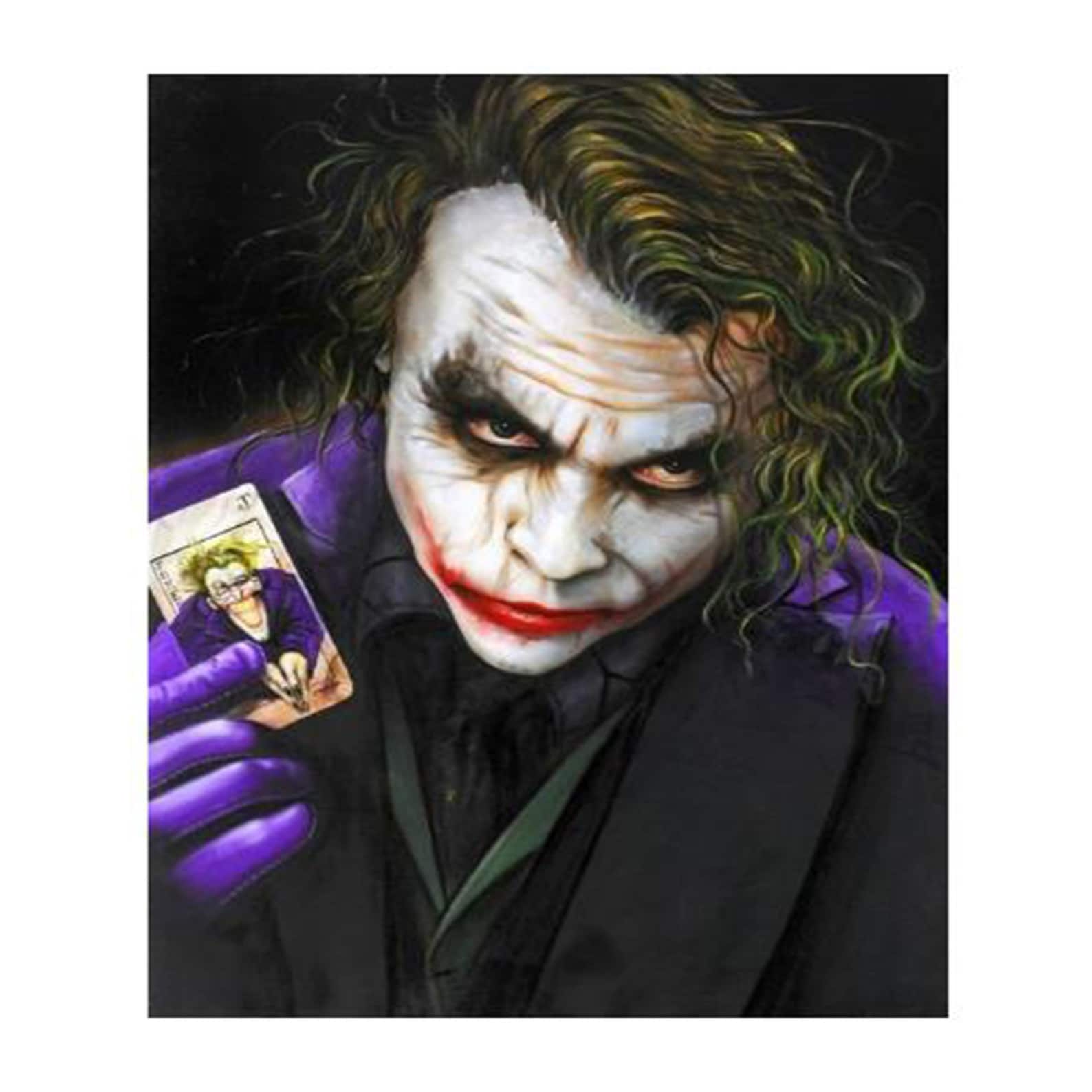 5D Diamond Painting Joker Diamond Mosaic The Dark Knight Etsy