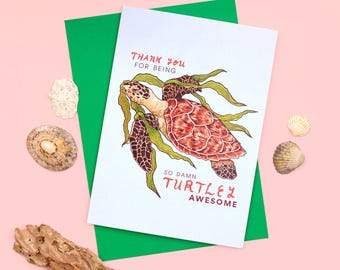 Stampin' Up! Sea Turtle Thank You Cards - Thank You Card Tutorial - View #11