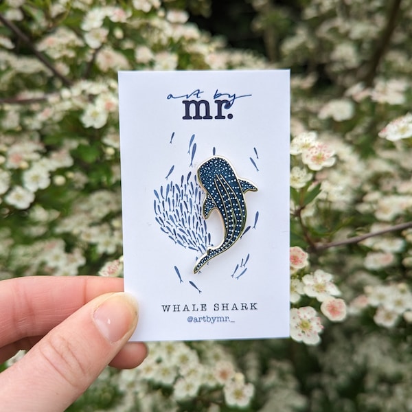 Whale Shark Pin - Ocean Lover - Hard Enamel Pin - Whale Lovers - Animal Lover Gift - Lapel Collar Pin - Underwater Gifts - Scuba Diving