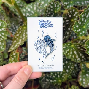 Whale Shark Pin - Ocean Lover - Hard Enamel Pin - Whale Lovers - Animal Lover Gift - Lapel Collar Pin - Underwater Gifts - Scuba Diving