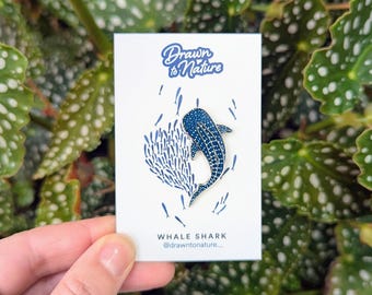 Whale Shark Pin - Ocean Lover - Hard Enamel Pin - Whale Lovers - Animal Lover Gift - Lapel Collar Pin - Underwater Gifts - Scuba Diving