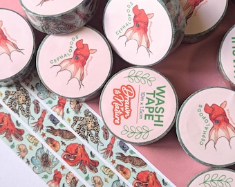 Cephalopods Washi Tape: Under The Sea Stationery