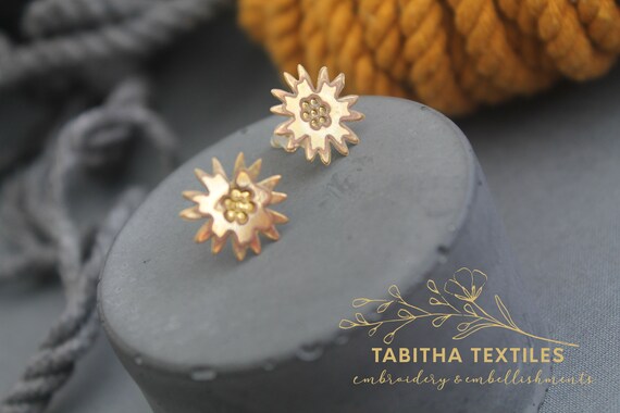Gold plated Brass Earrings