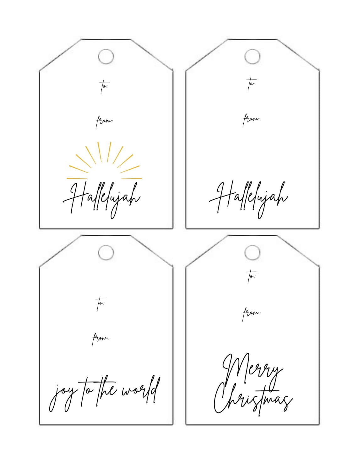 Christian Gift Tags Christmas Christmas Gift Tags Printable - Etsy