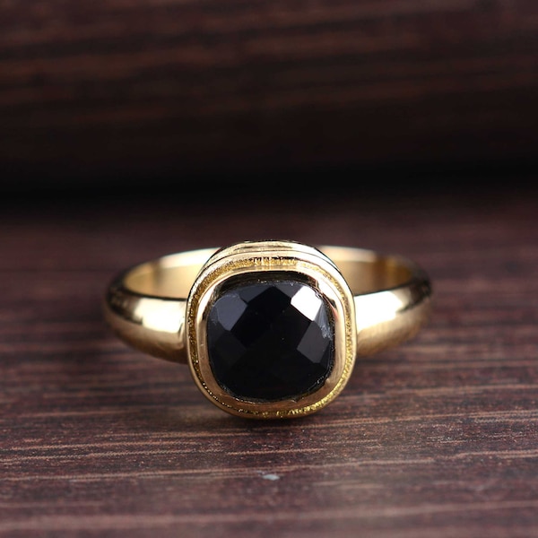 Obsidian Mens Ring Etsy