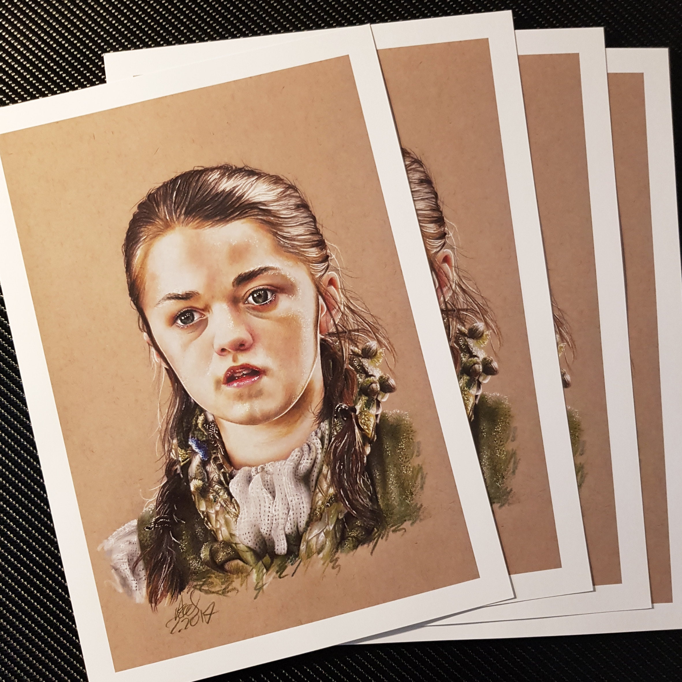 Prints - Portrait d'arya Games Of Thrones