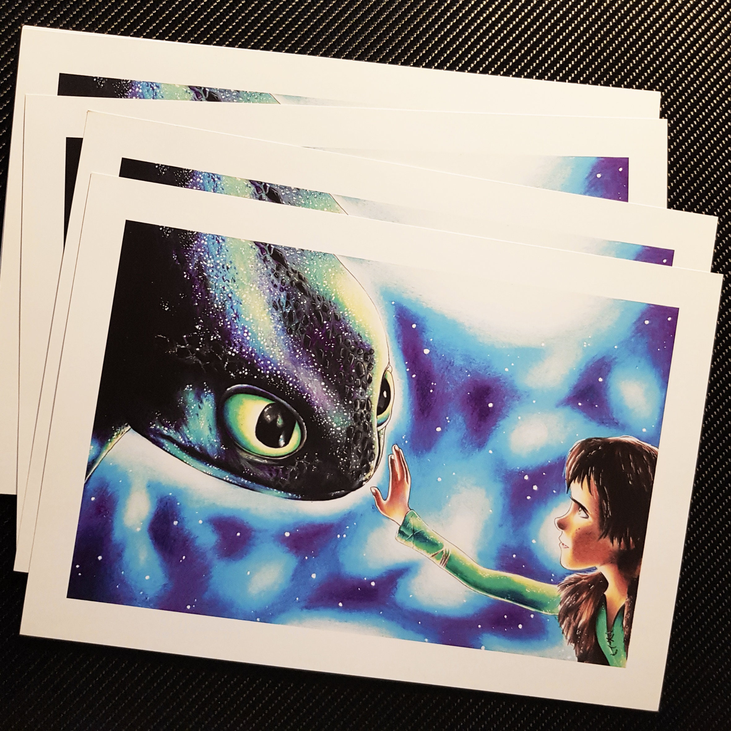 Prints - Portrait d'harold et Krokmou Dragon